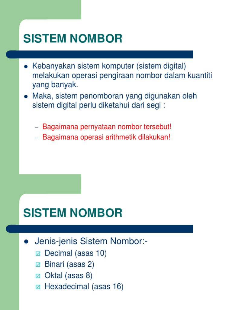 Sistem Nombor