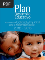 Plan de Desarrollo Educacion 2012
