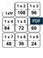 Domino de Multiplicaciones