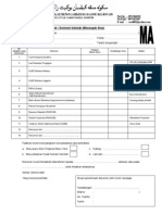 Borang Pengurusan Dokumen Murid Berpindah Sekolah (Menengah Atas) 
