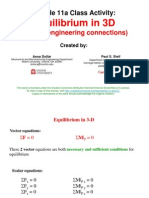 Equilibrium in 3D: Module 11a Class Activity