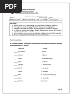 El Lazarillo de Tormes Prueba III Medio