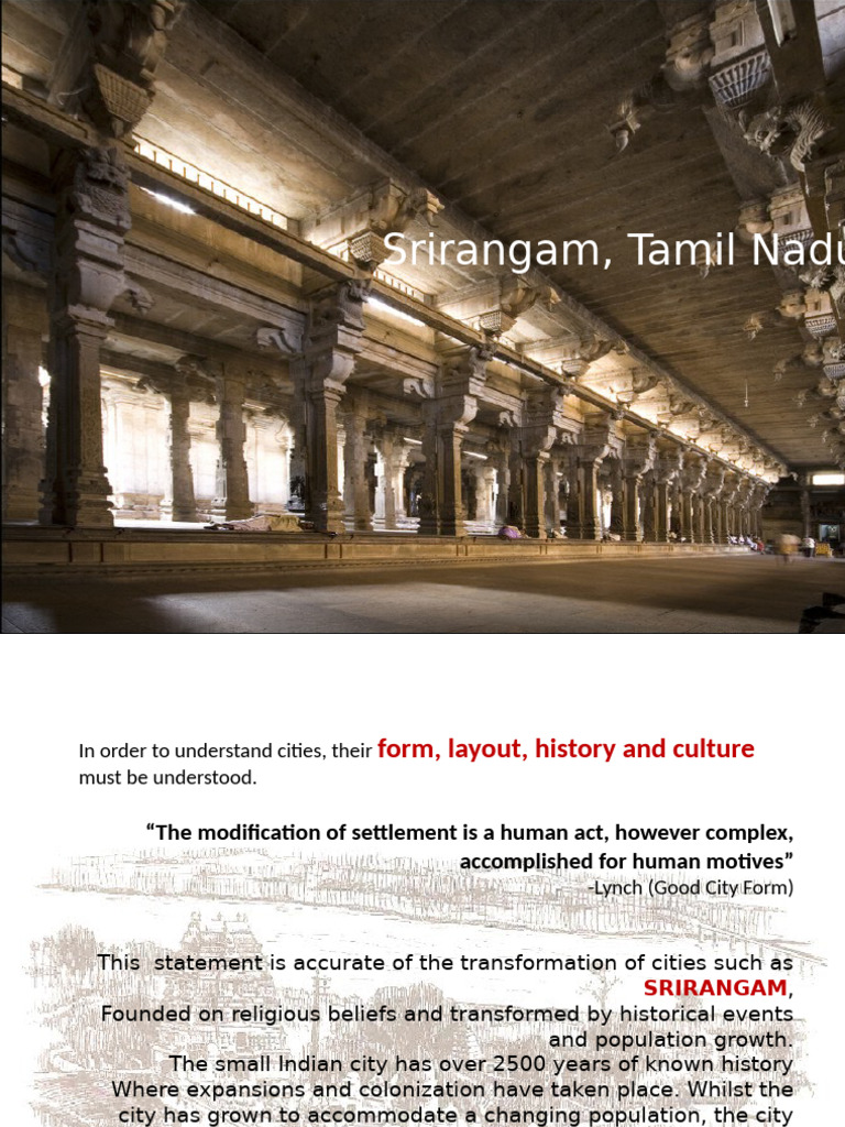 Srirangam PDF Temple Tamil Nadu