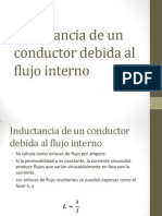 Inductancia de Un Conductor Debida Al Flujo Interno