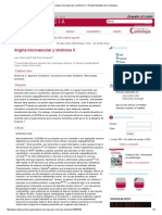 Angina Microvascular y Síndrome X - Revista Española de Cardiología