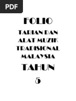 Folio-Tarian Dan Alat Muzik