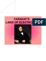 Faraday Laws of Electrolysis