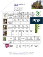 Lista de Precios Inmunizantes Madera 2013