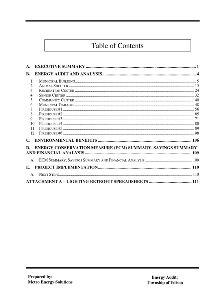 Energy Audit Report Sample | PDF | Hvac | Photovoltaics
