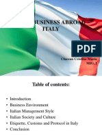 Doing Business in Italy