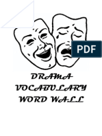 Drama Word Wall