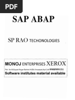 SAP-ABAP Material BY S .P.RAO