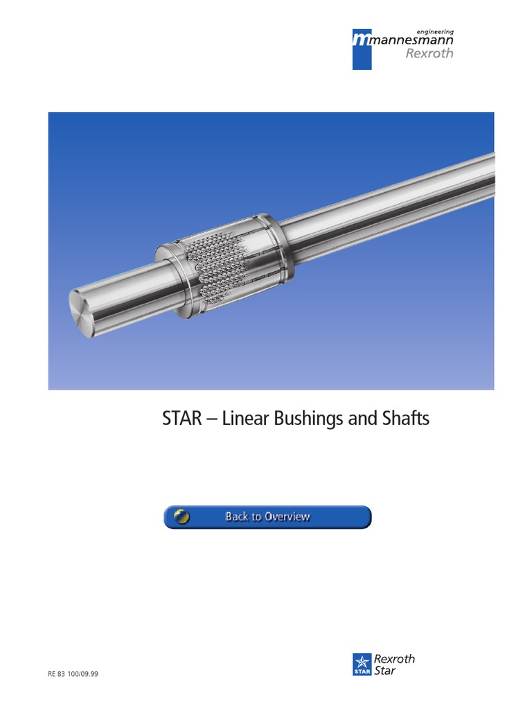 STAR Linear Bushings and Shafts PDF Engineering Tolerance Lubricant
