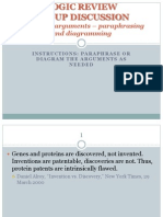 Logic - Group Discussion - Paraphrasing and Diagramming