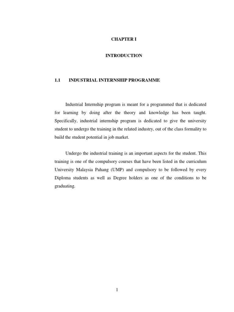 Industrial Training Report Nadh Internship Job Hunting