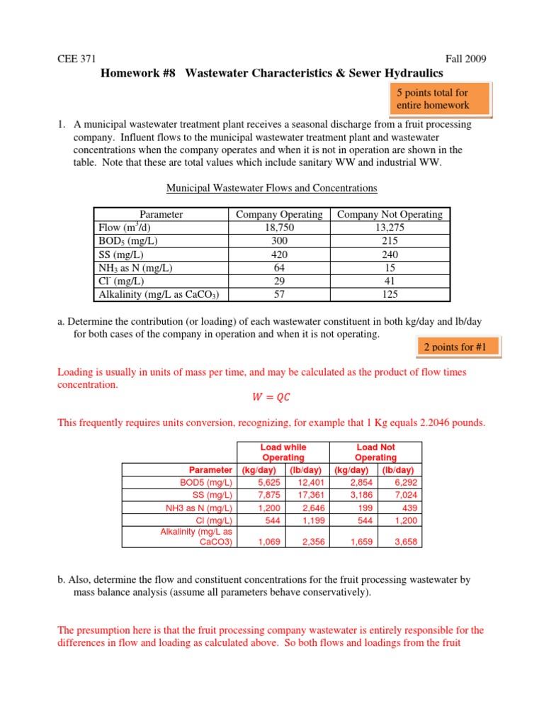 Wastewater Treatment Analysis Report | PDF | Wastewater | Alkalinity