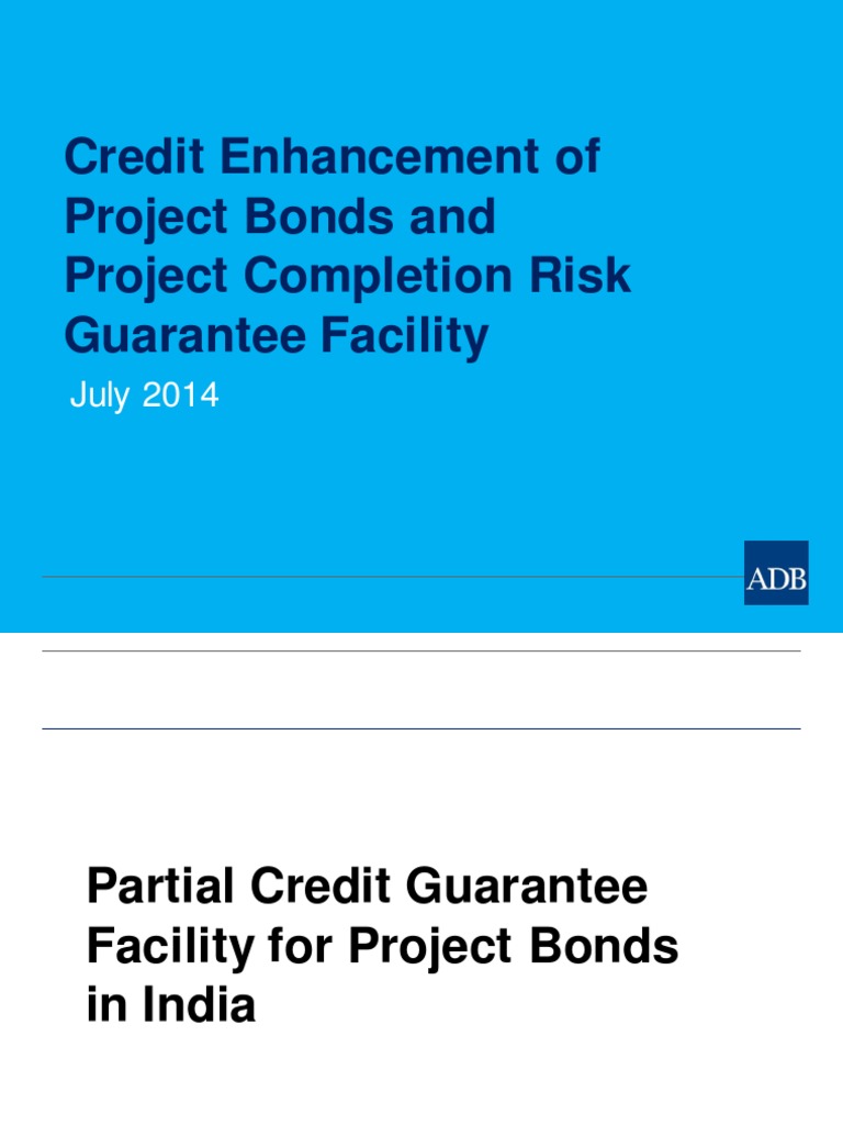 Partial Credit Guarantee Facility and Project Completion Risk Guarantee