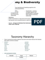 Taxonomy & Biodiversity