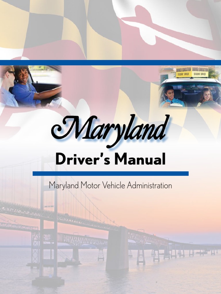 Maryland Driver's Manual Pedestrian Crossing Traffic