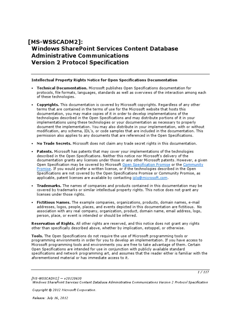 Windows SharePoint Services Content Database Administrative ...