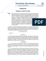 Tribunal Constituciona. Estatuto de Cataluña