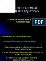 Chemistry Relative Atomic Mass Relative Molecular Mass