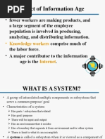 Impact of Information Age: - Fewer Workers Are Making Products, and