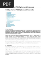 Download Getting Started With Python and Anaconda by Benjamin Leme SN237108712 doc pdf