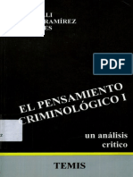 El Pensamiento Criminologico - Tomo I - Bergalli, Roberto_ Bustos Ramirez, Juan Y Miralles,