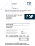 C1 Leaflet VAT Invoices in Germany