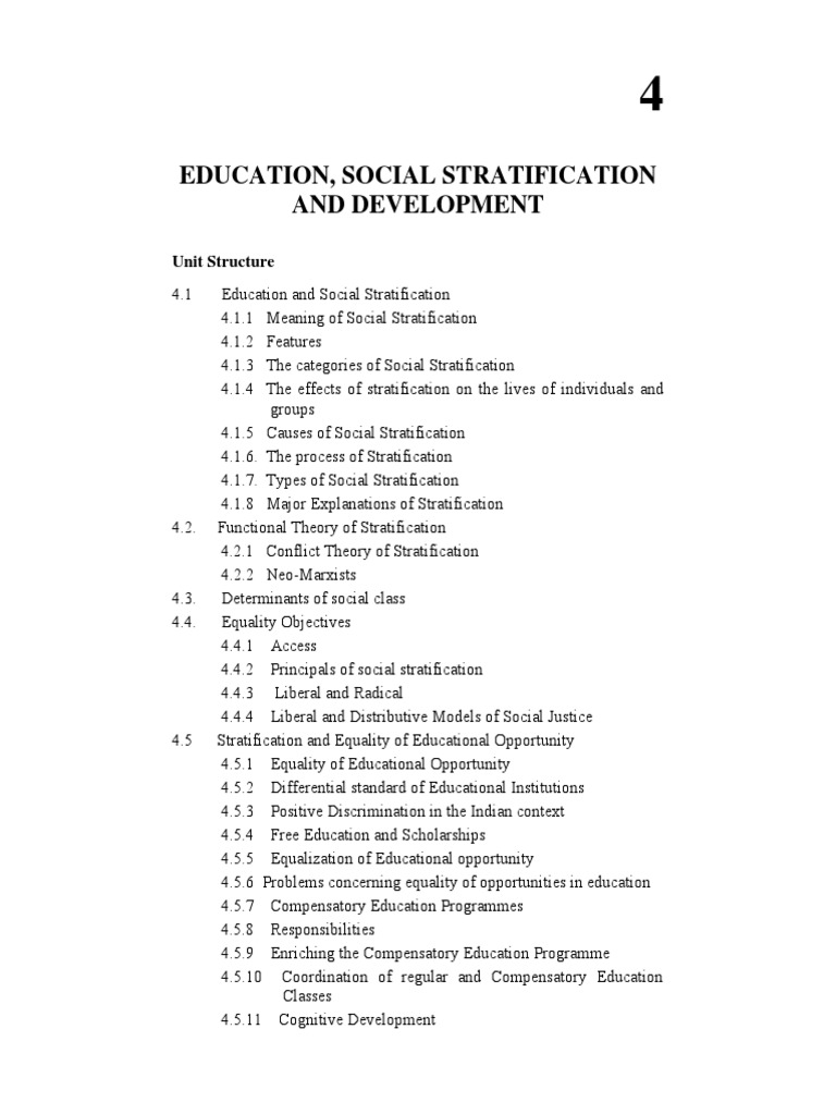 Social Stratification and Education | Social Stratification | Class ...