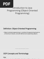 1 Introduction To Java Programming Object Oriented Programming