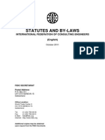 Statutes and By-Laws: International Federation of Consulting Engineers (English)