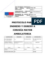 Protocolo Cirugia Mayor Ambulatoria