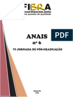 Anais 6 - VI Jornada de Pós-Graduação