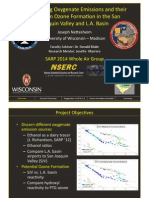Investigating Oxygenate Emissions and Their Impact On Ozone Formation in The San Joaquin Valley and L.A. Basin