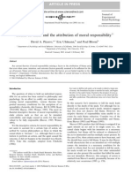 Causal Deviance and the Attribution of Causal Responsibility - David Pizarro, Eric Uhlmann, Paul Bloom
