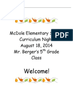 curriculum night14-15