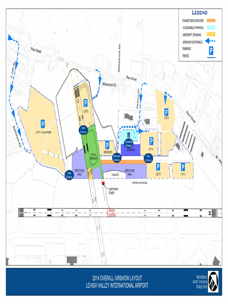 Lehigh Valley Airshow 2014 Map PDF