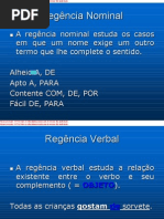 Regência Nominal