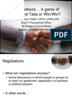 Negotiations Give and Take