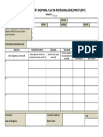 IPPD Form 1 - Teacher's Individual Plan