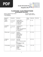 Planificare Clasa Pregatitoare Engleza