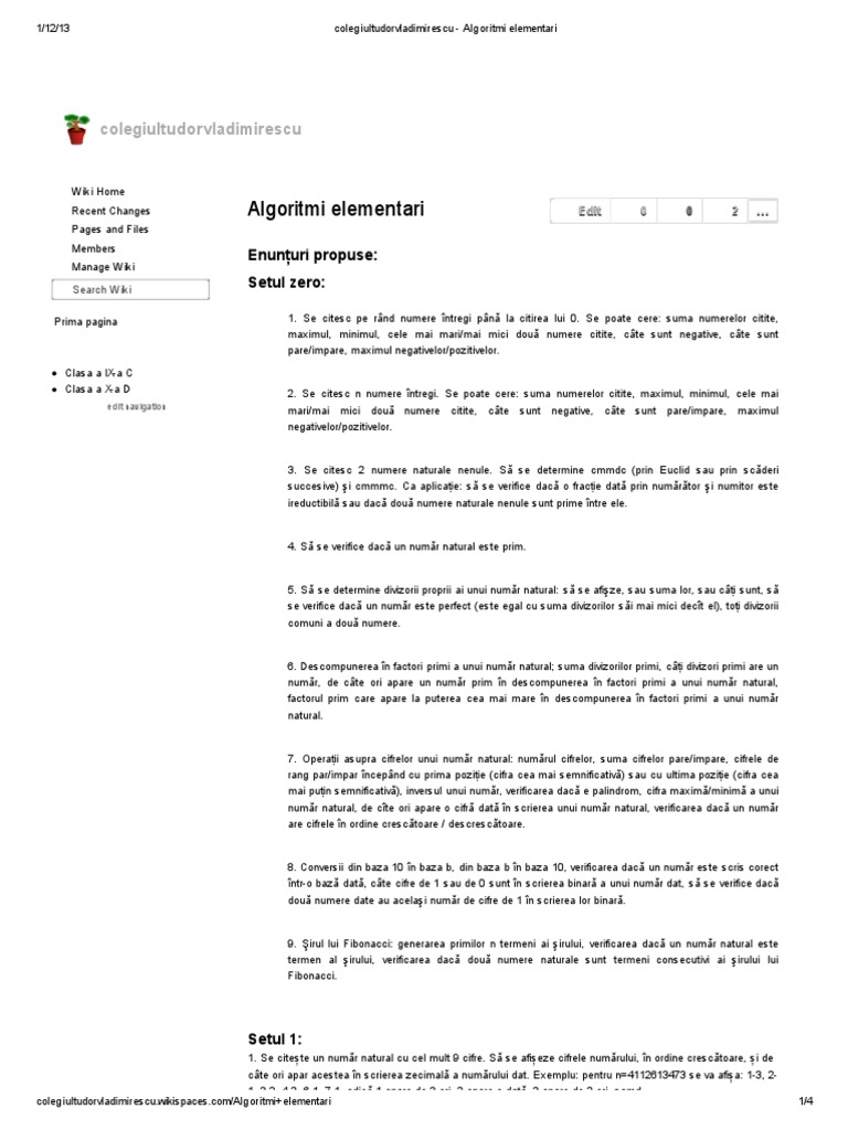 Colegiultudorvladimirescu Algoritmi Elementari