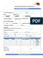 Siatea - Solicitud de Afiliación Del Trabajador y Carga Familiar