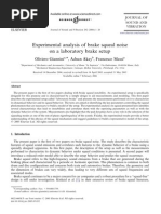 Download Experimental Analysis of Brake Squeal Noise by sharanmit2039 SN23714348 doc pdf