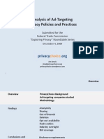 Analysis of Ad-Targeting Privacy Policies and Practices - Privacy Choice