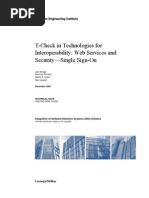 Download  T-Check in Technologies for Interoperability Web Services and SecuritySingle Sign-On by Software Engineering Institute Publications SN2371494 doc pdf
