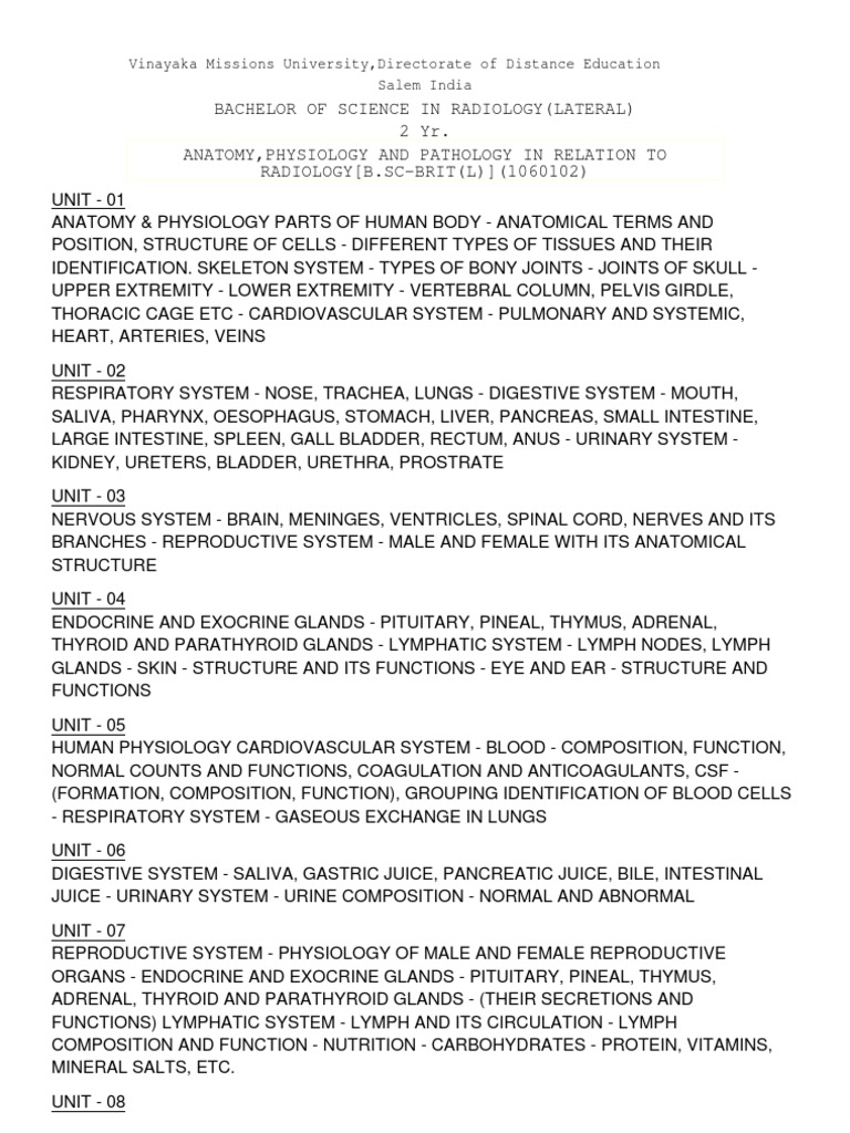 Human Anatomy and Physiology Overview | PDF | Human Body | Anatomy