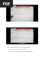 Morfologia x Sintaxe x Semântica